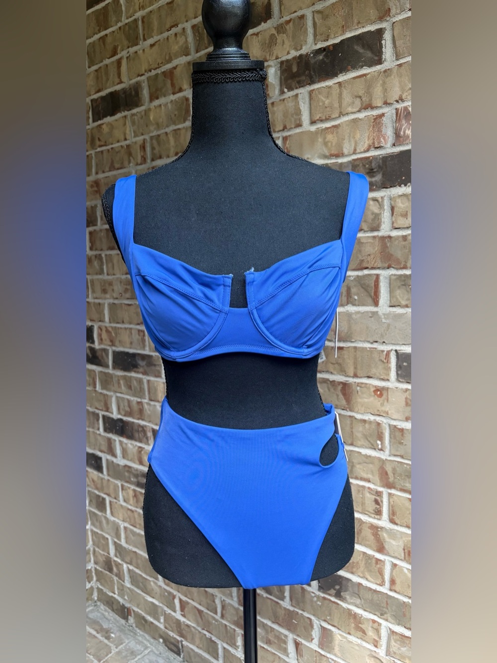 Victoria's Secret : Blue Full Coverage Mix and Match Underwire Bikini Set